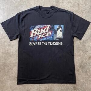 T-Shirt Bud Ice Tee With Penguin Graphic